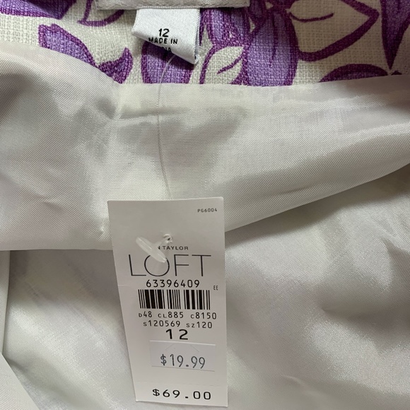 NWT Loft linen blend skirt - Picture 3 of 3